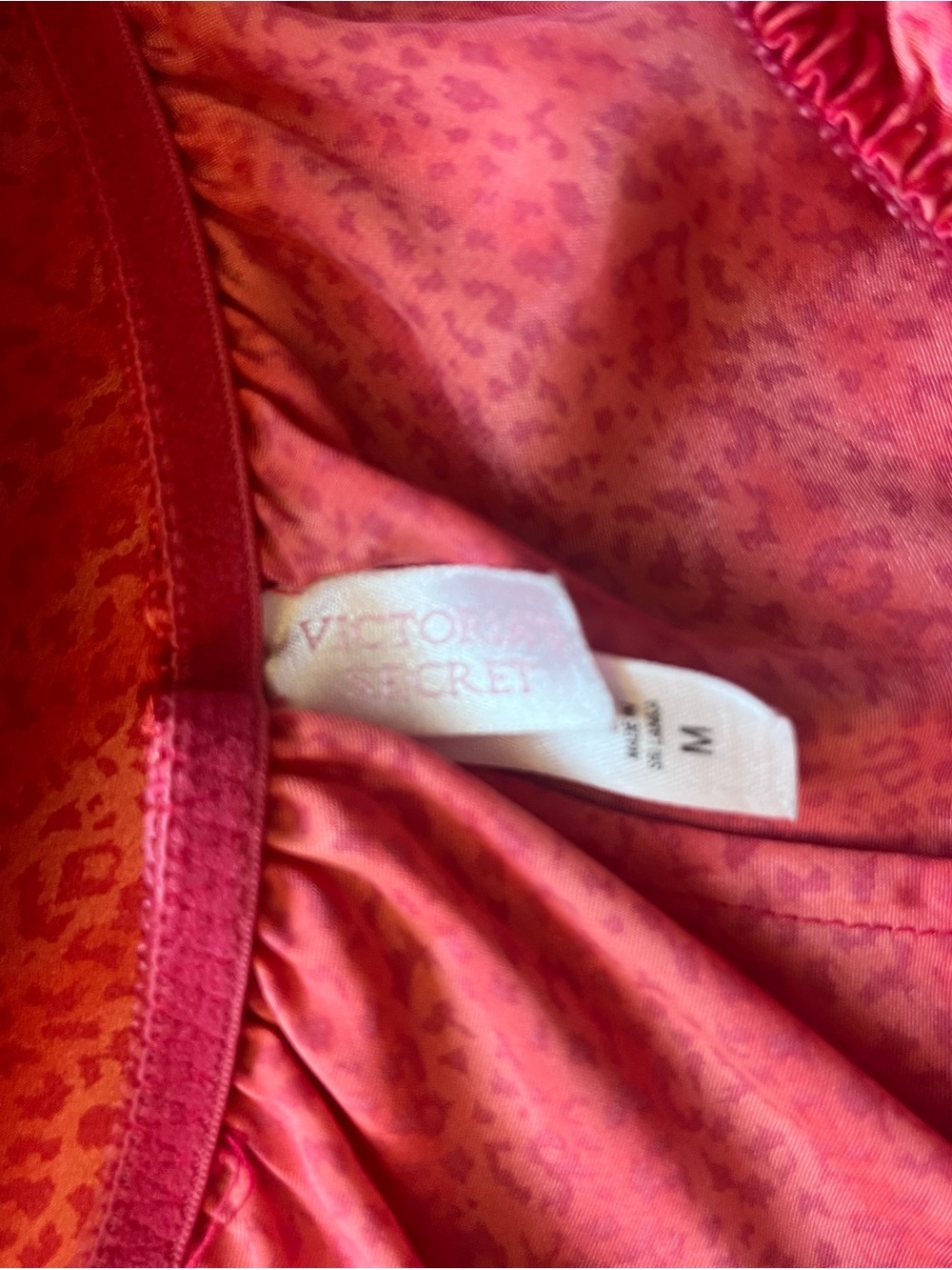 Victoria’s Secret Silky Pink Leopard Print Lace Pajama Set - Picture 5 of 5